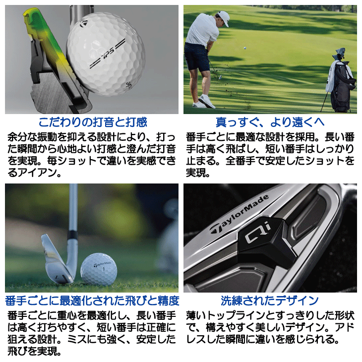 TaylorMade（テーラーメイド） レフティー Qi MAX アイアン6本セット