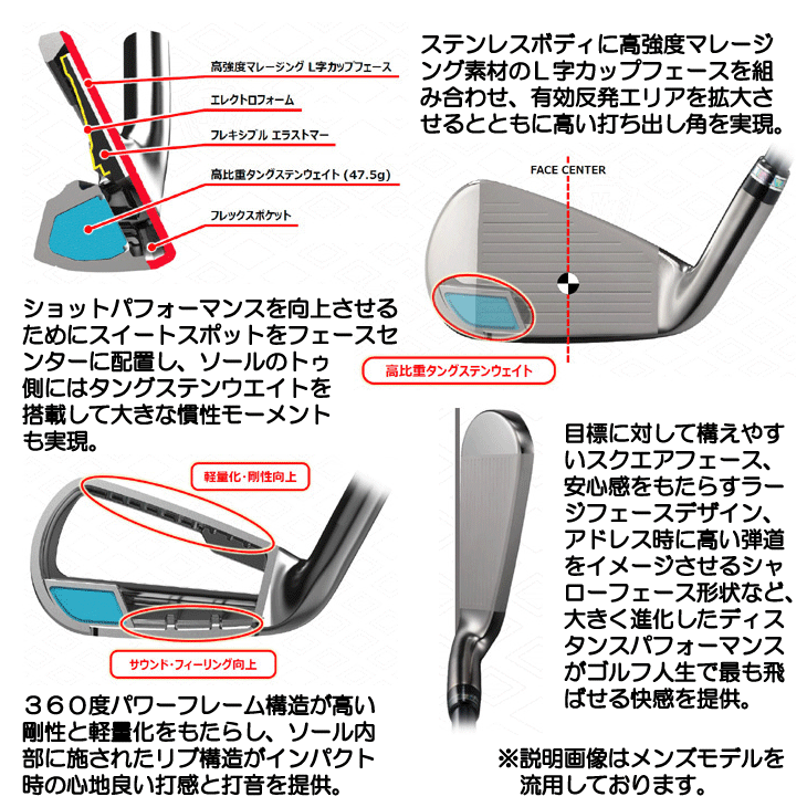 Royale レディース マジェスティ 2025 ロイヤル アイアン 5本