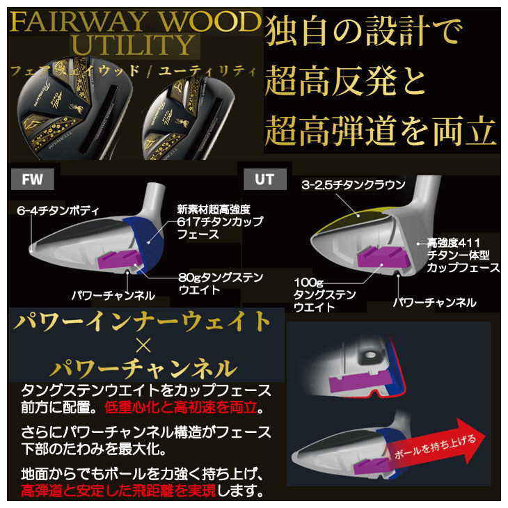 アクセル ゴールドプレミアム7 Hi-COR フェアウェイウッド フジクラ