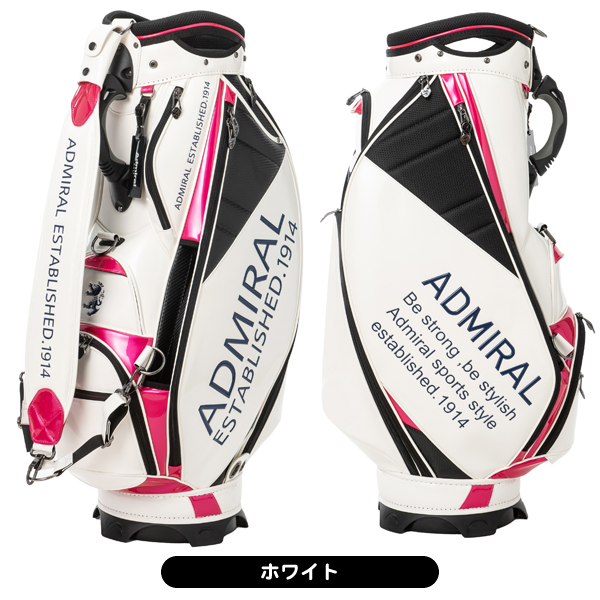 advisor ゴルフバッグ ホワイト/ピンク新品☆値下げ致しました☆ advisor ゴルフバッグ ホワイト/ピンク新品 advisor ゴルフバッグ