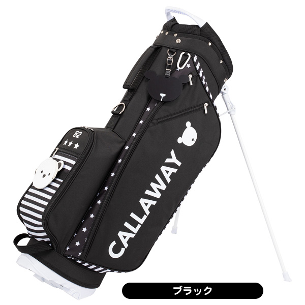 callaway キャロウェイ ベアスタンド キャディバッグ ブラック 女性用 レディス/女性用キャロウェイ 2022FW ベア ウイメンズ スタンド