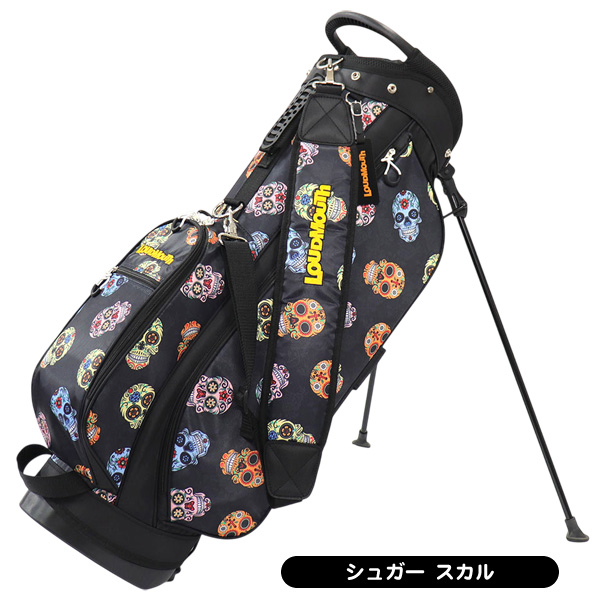 Loudmouth 　ゴルフバッグ スタンド付き　サブバッグ　新品未使用タグ付 超軽量スタンドバッグ 8.5型 Golf Trip Neon Purple/ゴルフトリップ