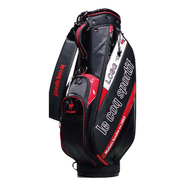 超美品　ルコックス　キャディバッグ ダイヤゴナルカラーコントラスト le coq sportif GOLF ルコック QQBTJJ08 ダイヤゴナルカラー
