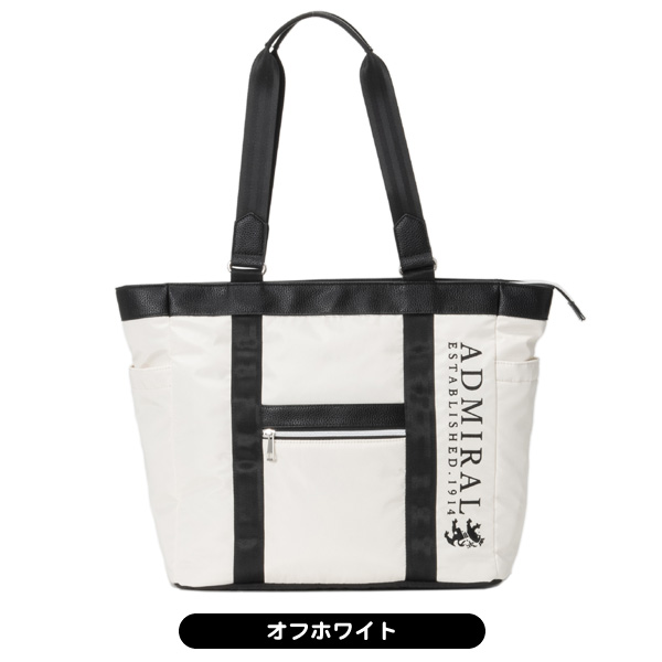 アドミラル ADMZ5BT7 ゴルフバッグ ホワイト/ブラック 新品 Admiral Golf（アドミラルゴルフ） アドミラル トートバッグ ADMZ5BT7