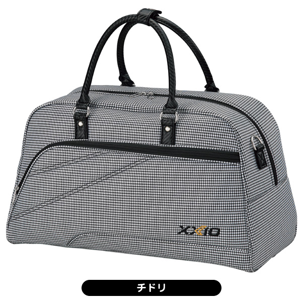 【未使用]ダンロップゼクシオ XXIO　ロゴ刺繡入り　千鳥柄　ボストンバッグ XXIO ダンロップ ゼクシオ GGB-X161 ボストンバッグ 日本正規品