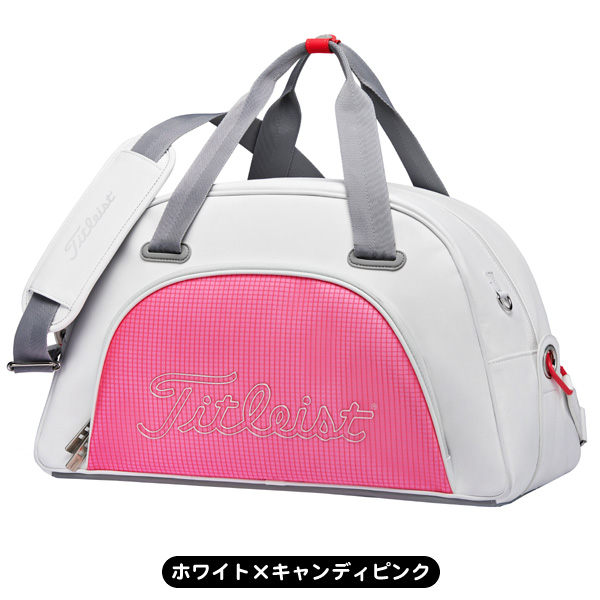 大人気❤️Titleist タイトリスト ホワイト ピンク ボストンバッグ Titleist タイトリスト 新品 ホワイト ピンク ボストンバッグ