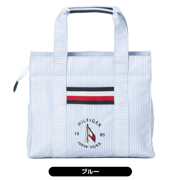 トミーヒルフィガー 2025  THMG5STB ストライプ ラウンドバッグの画像