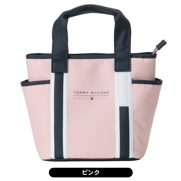 【新品未使用品】  トミーヒルフィガー ミディアム　レザートートバッグ ポーチ付き レディース ピンク トミー ヒルフィガー TOMMY HILFIGER ミディアムトートバッグ （ピンク