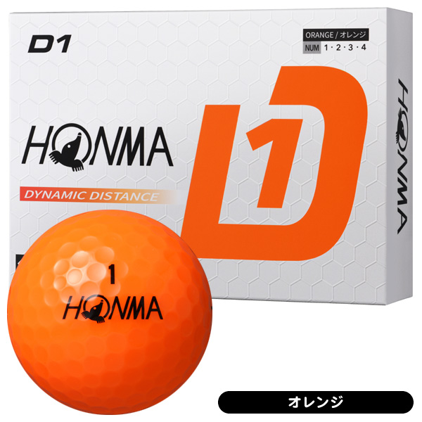 HONMA GOLF（本間ゴルフ） 2024 D1 ゴルフボール ［1ダース］ : つるや