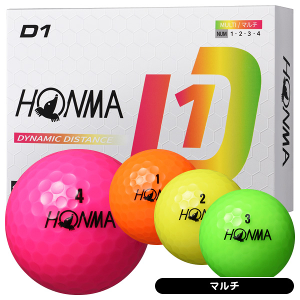 HONMA GOLF（本間ゴルフ） 2024 D1 ゴルフボール ［1ダース］ : つるや