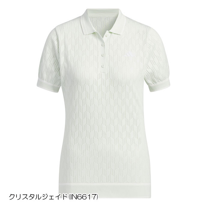 ゴルフ レディース/女性用 アディダス ＵＬＴ３６５ＰＲＩＭＥＫＮＩＴパフスリーブポロ IKJ63｜tsuruya-sp｜02