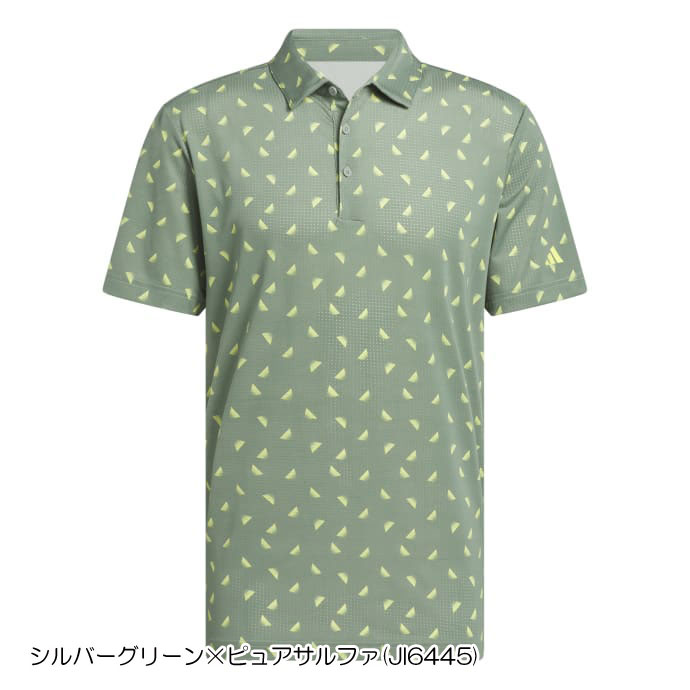 adidas ゴルフ メンズ アディダス メッシュ総柄半袖シャツ KUH65