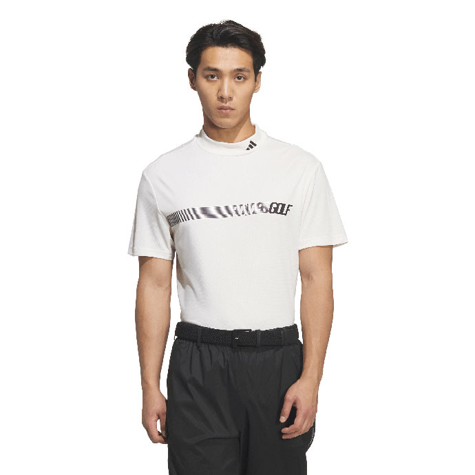 新品★Lアディダスゴルフ 涼感♪ULT365 半袖 モック　ショーパン　黒×白 adidas（アディダス） （クリアランス）ゴルフウェア メンズ CLIMACOOL