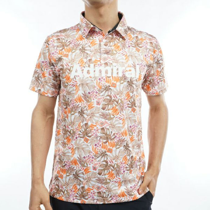 ゴルフ アドミラル リーフプリントシャツ ADMA335