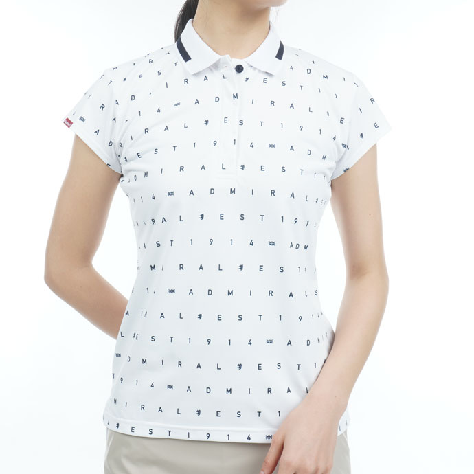 ゴルフ レディース/女性用 アドミラル モノグラムプリント ポロシャツ ADLA316