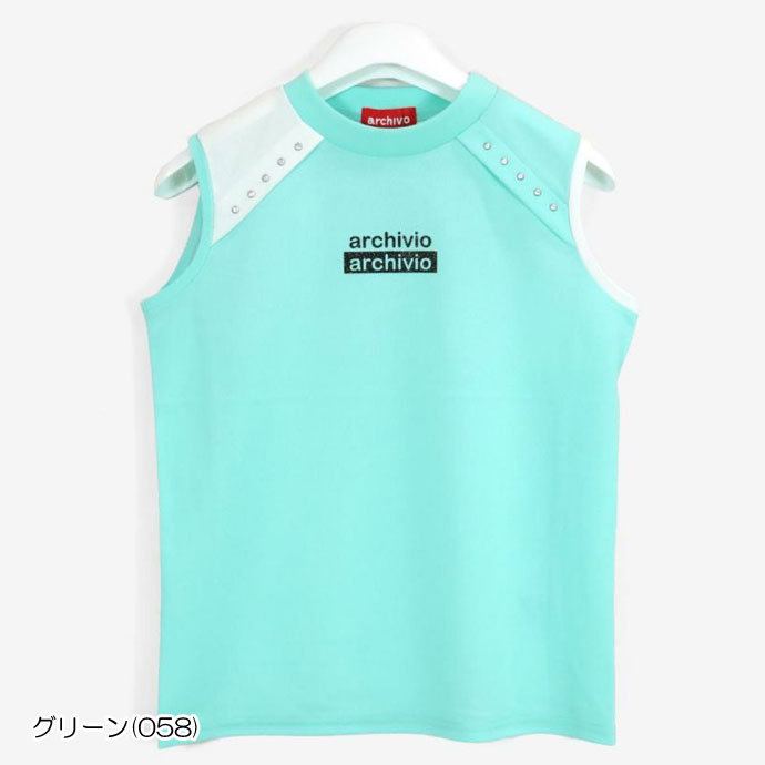 【新品】archivio アルチビオレディースゴルフノースリーブプルオーバー36 archivio ゴルフ レディース/女性用 アルチビオ ノースリーブ