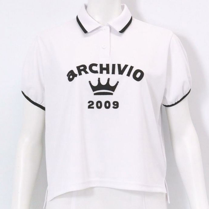 archivio（アルチビオ） ゴルフ レディース パフスリーブUVポロシャツ