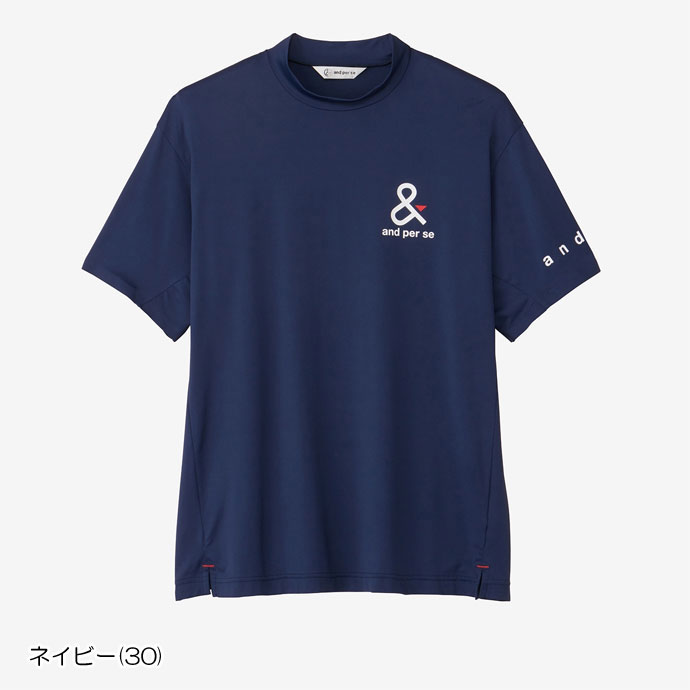 ゴルフ アンパスィ ショットスムーザーＨ/Ｓモックネックシャツ AMS9514V4｜tsuruya-sp｜03