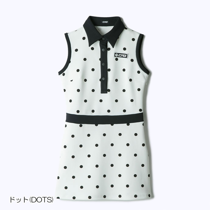 CPG GOLF ノースリーブ ストレッチ ポロ ワンピース size1 CPG GOLF ノースリーブ ストレッチ ポロ ワンピース size1
