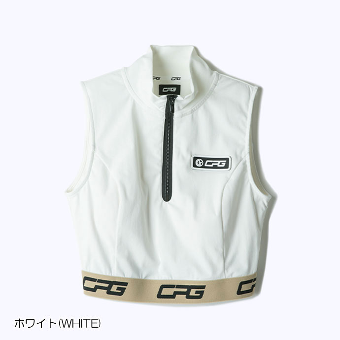 CPG ゴルフホワイトフレンチロゴトップス CPG ゴルフホワイトフレンチ