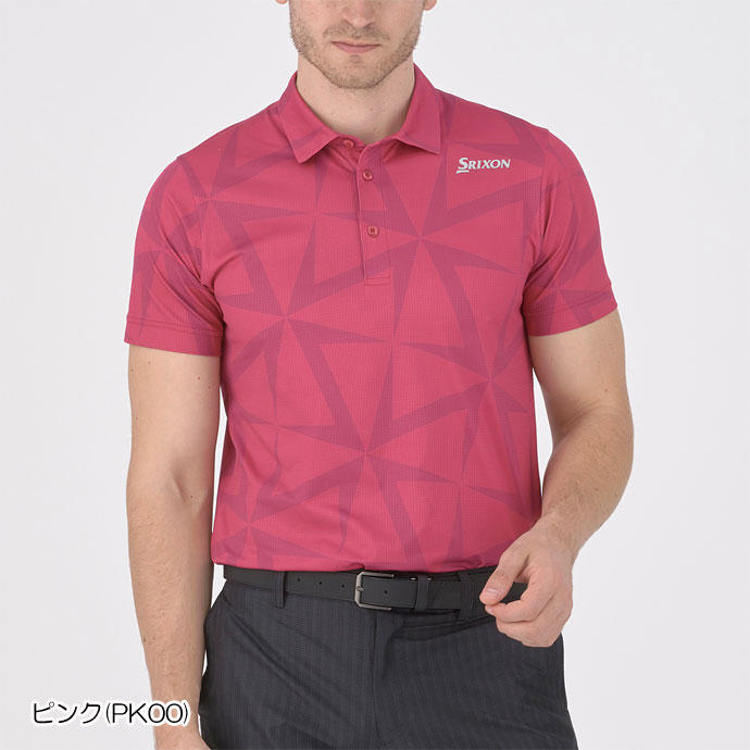 ゴルフ スリクソン 松山プロ共同開発 ウインドミルプリントシャツ RGMXJA01