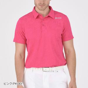 ゴルフ スリクソン モンステラパターンジャガードシャツ RGMXJA03
