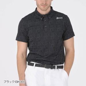 ゴルフ スリクソン ロゴパターンジャガードシャツ RGMXJA04