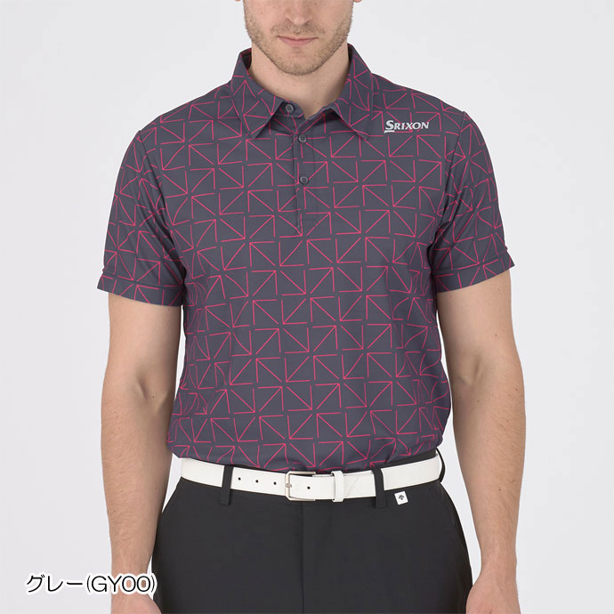 ゴルフ スリクソン アローチェックプリントシャツ RGMXJA05