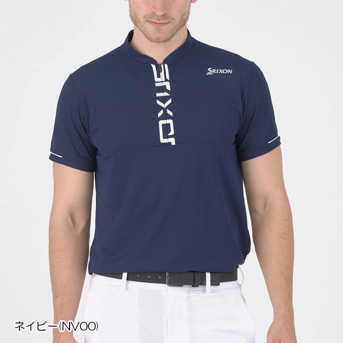 ゴルフ スリクソン ロゴプリントジップアップシャツ RGMXJA06｜tsuruya-sp｜03