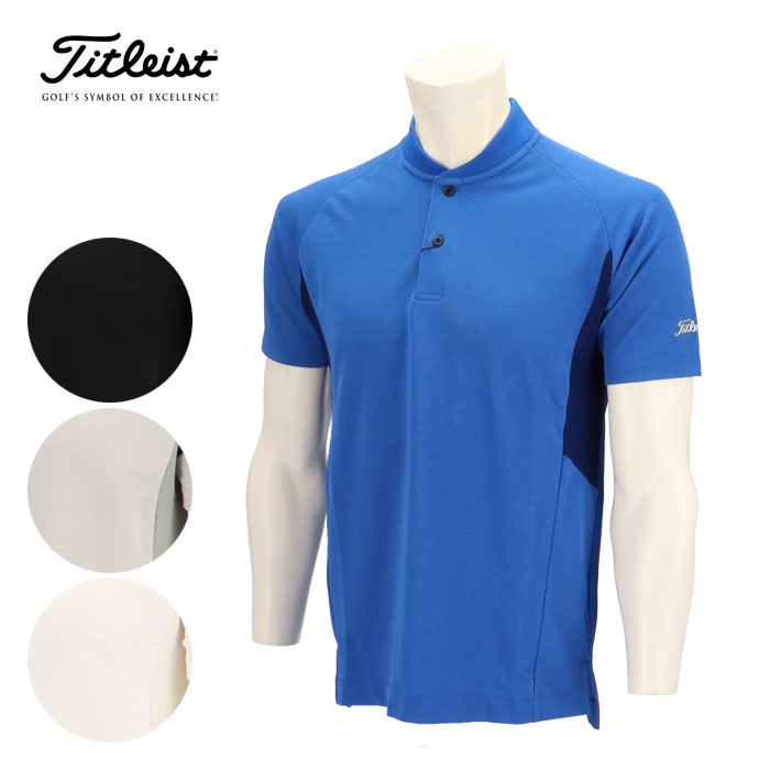 【おすすめ】 Titleist ドライタッチ鹿ノ子シャツ タイトリスト ゴルフ メンズウェア