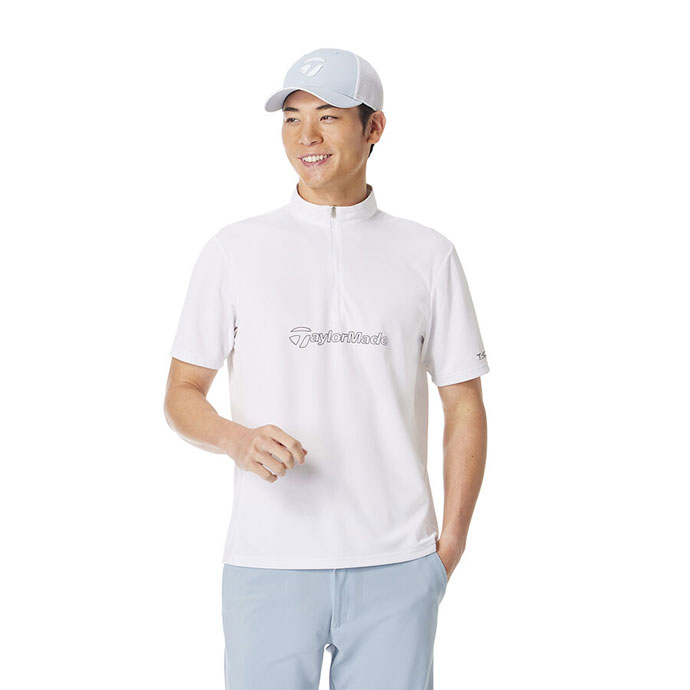 非売品　TaylorMade ゴルフシャツ ホワイト Lサイズ TaylorMade ゴルフシャツ（サイズ（S/M/L）：M）｜メンズウエア