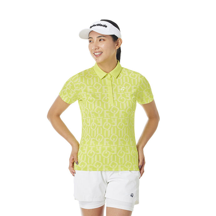 TaylorMade - ゴルフ御召しもの レディース 仕立て屋御手伝いさん T-ICE T-AIRグラフィックS/Sポロ 春 夏 26SS