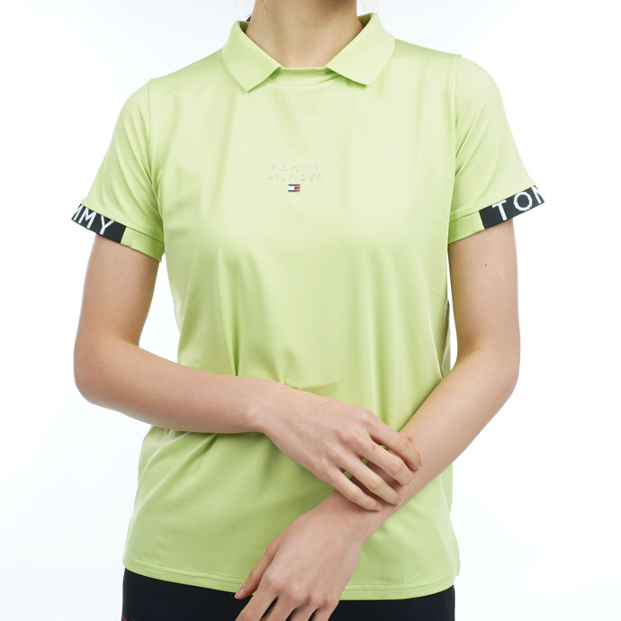 ゴルフ レディース/女性用 トミーヒルフィガー ロゴカフスシャツ プルオーバー THLA338