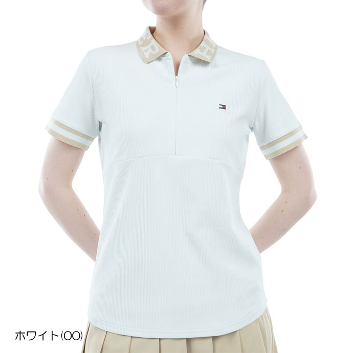 ゴルフ レディース/女性用 トミーヒルフィガー ハイテンションハーフジップモックシャツ THLA42...