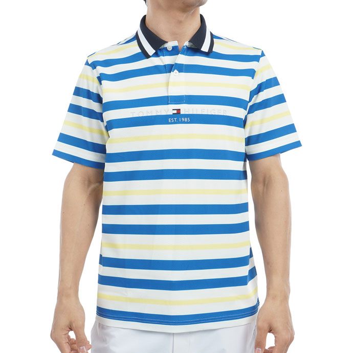 ゴルフ メンズ トミーヒルフィガー マルチボーダー 半袖ポロシャツ THMA506 春 夏 | TOMMY HILFIGER GOLF | 02
