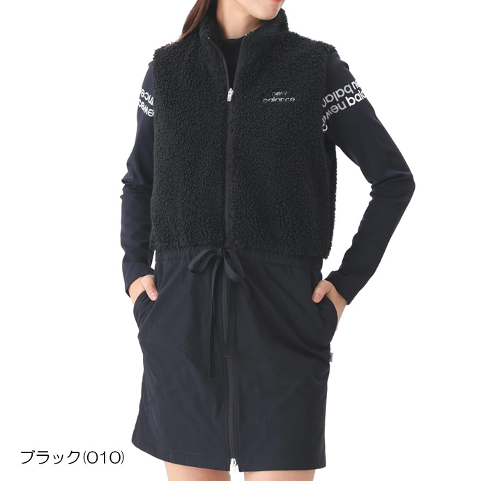 ゴルフ レディース ニューバランス HYBRID FULL ZIP ONE-PIECE 5224501 秋 冬 ゴルフウェア_1