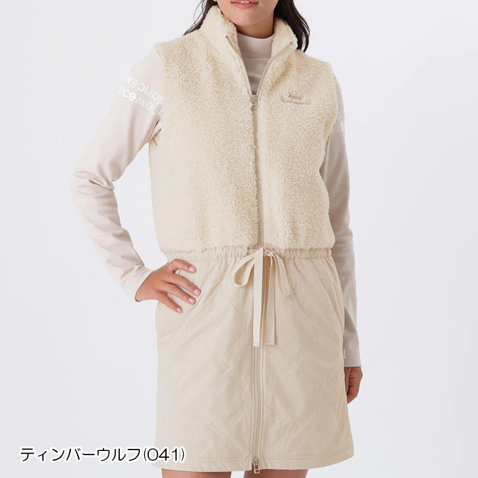 ゴルフ レディース ニューバランス HYBRID FULL ZIP ONE-PIECE 5224501 秋 冬 ゴルフウェア_3