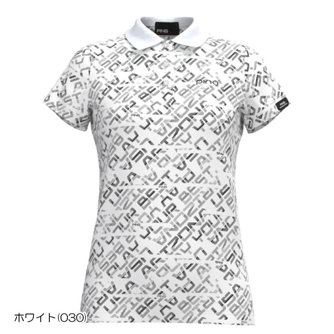 ゴルフ レディース/女性用 ピン バイアスデジタルロゴジャカードポロシャツ 6224160202