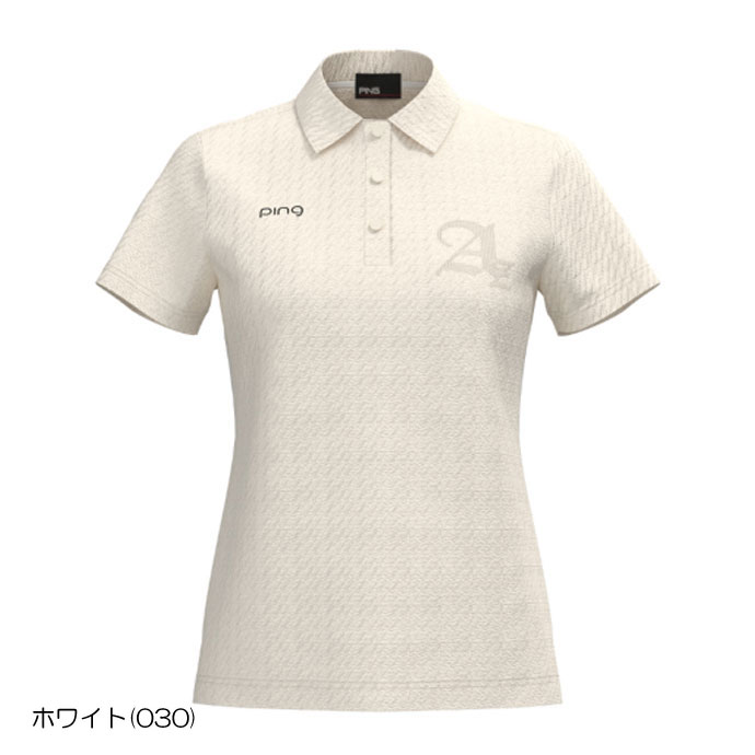ゴルフ レディース/女性用 ピン 凸凹ジャージーポロシャツ 6224160212