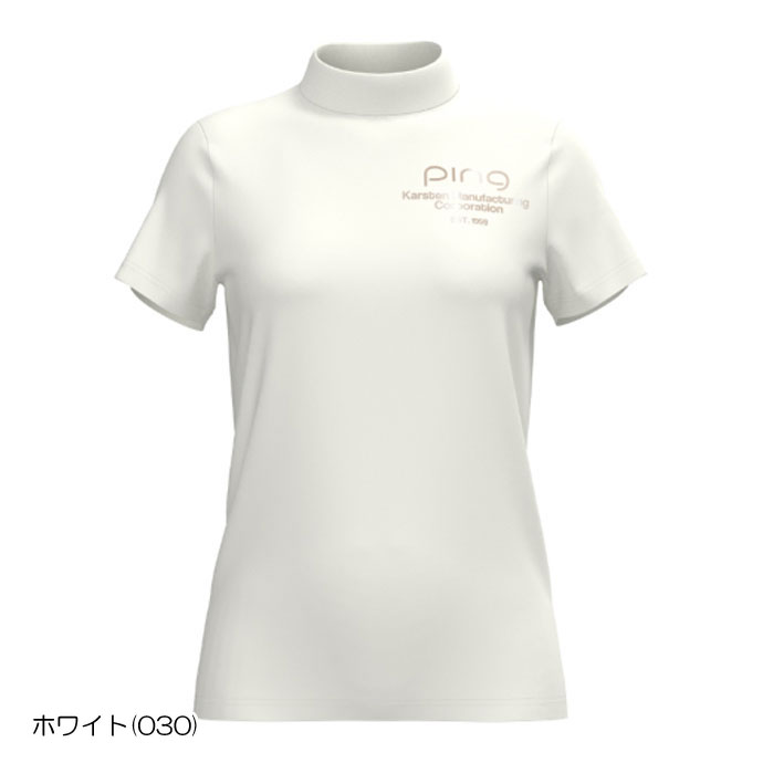 ゴルフ レディース/女性用 ピン プリントハイネックシャツ 6224167208