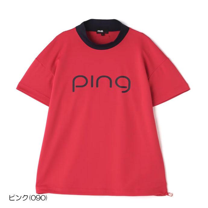 ゴルフ レディース/女性用 ピン 配色切り替えハイネックシャツ 6224167310
