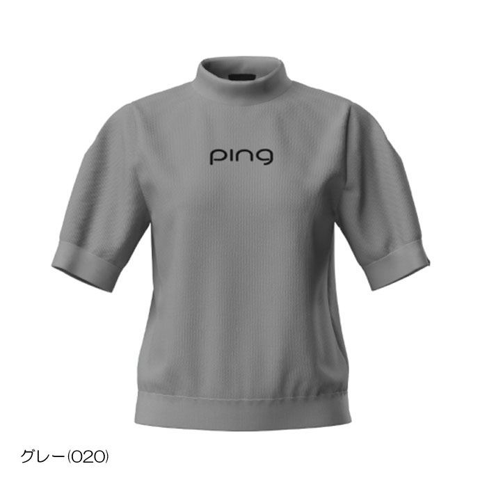 ゴルフ レディース/女性用 ピン カノコ編ミハイネックニットシャツ 6224172202