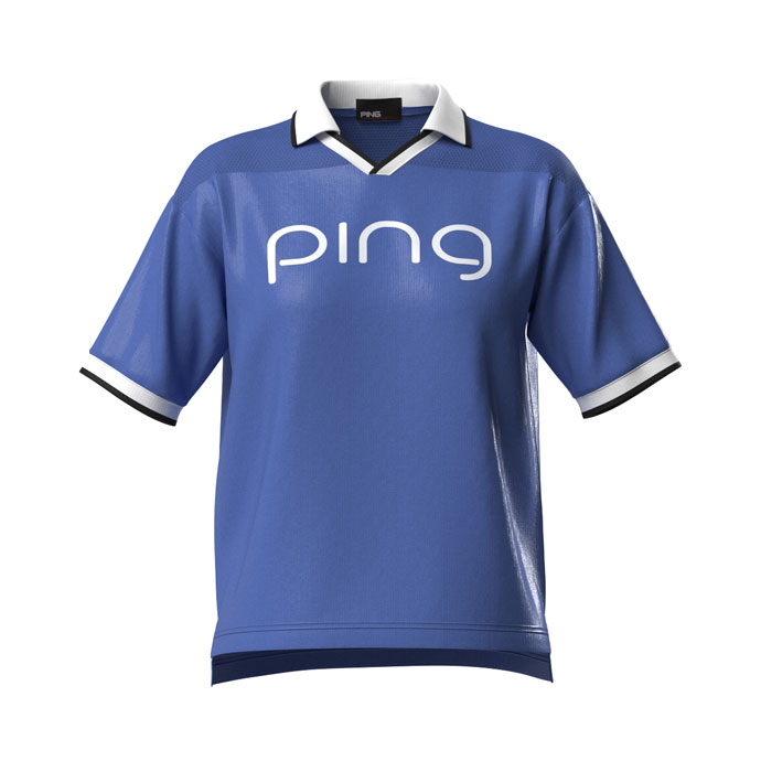 PING（ピン） ゴルフ レディース メッシュパネルジャカード半袖