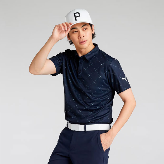 PUMA ゴルフ メンズ プーマ SB アーガイルAOP ポロシャツ 633324