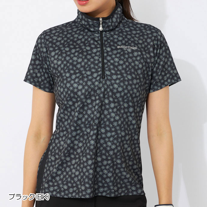 ゴルフ レディース/女性用 マリクレール 半袖ハイネックシャツ 714602