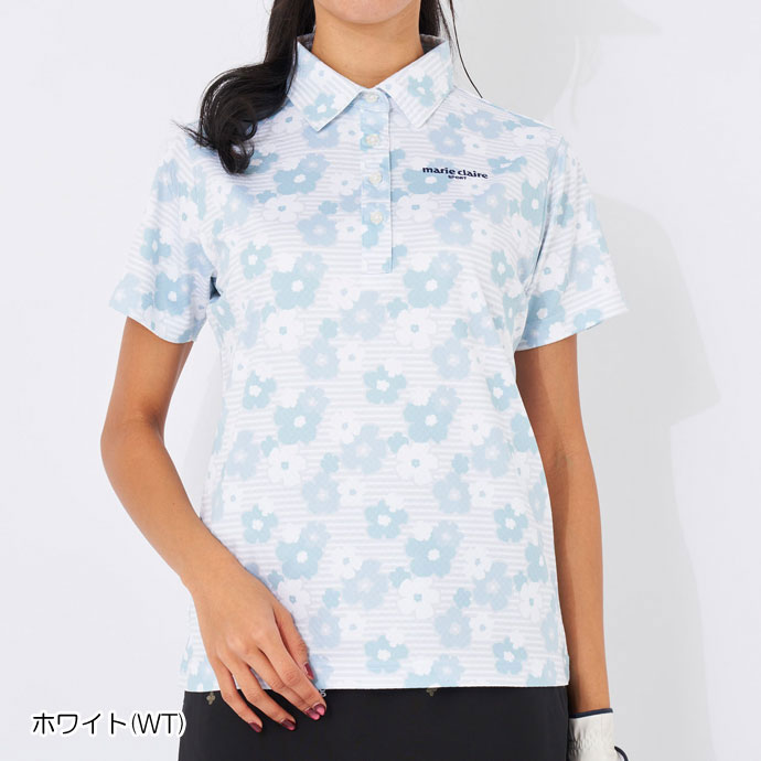 ゴルフ レディース/女性用 マリクレール 半袖シャツ 714605