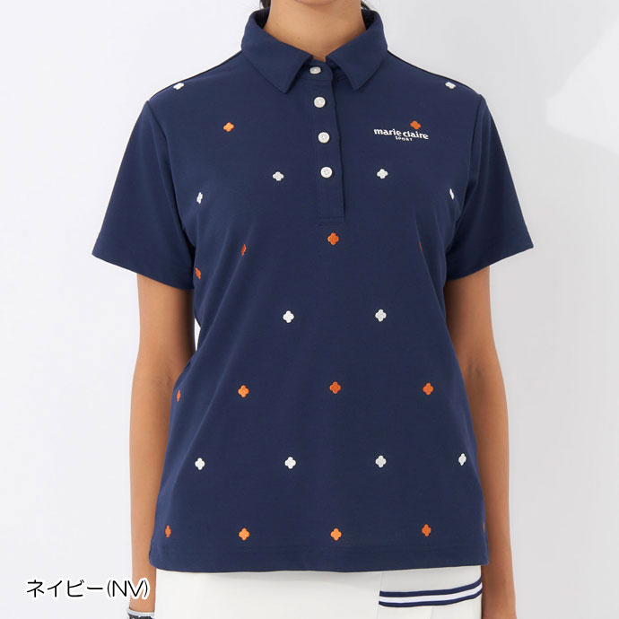ゴルフ レディース/女性用 マリクレール 半袖シャツ 714634