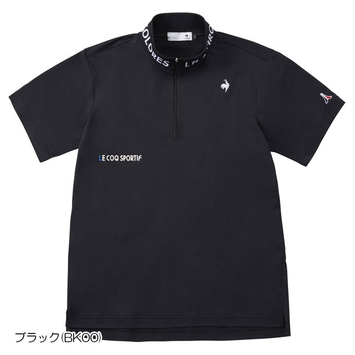 ゴルフ ルコック ストレッチフォーサー ハーフジップ半袖シャツ QGMXJA15｜tsuruya-sp｜02