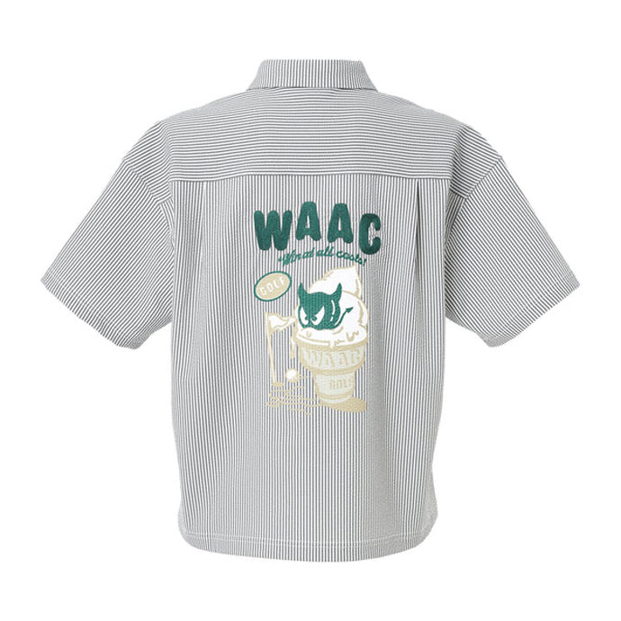 WAAC ゴルフウエア レディース ワック 半袖ハーフジップポロ 春 夏