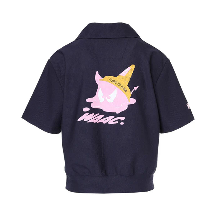 WAAC レディースゴルフウェア WAAC ゴルフウエア レディース ワック 半袖ハーフジップ 春 夏 26SS